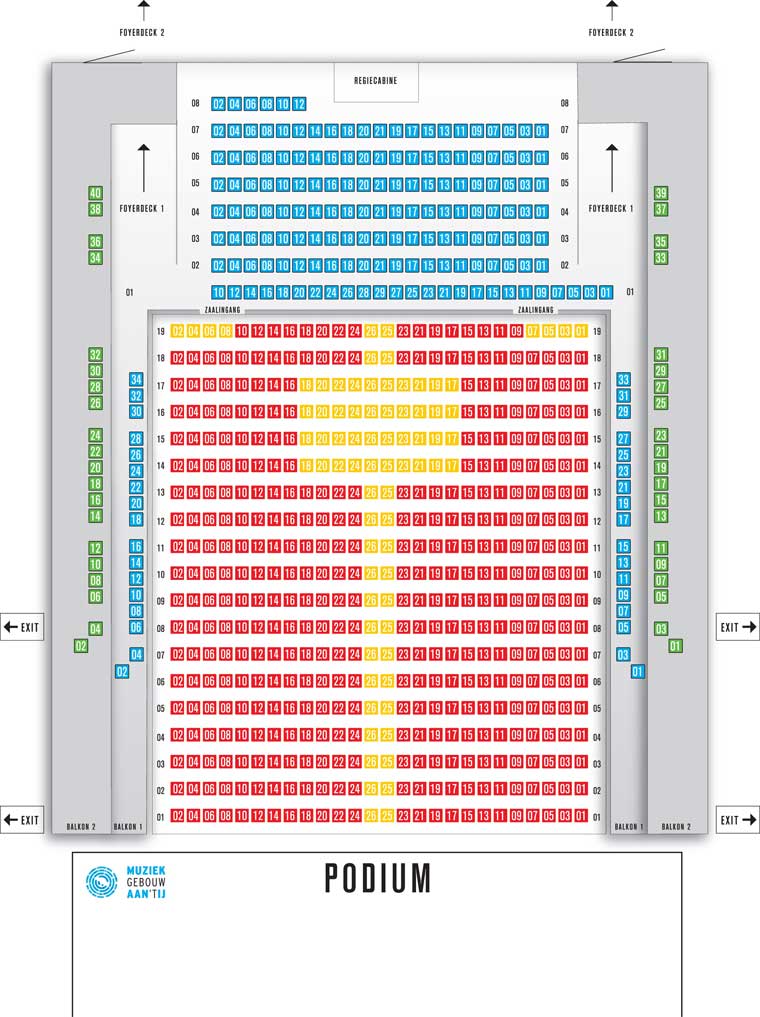 Amsterdam - Muziekgebouw Aan 't IJ - Grote Zaal - Locaties - Concerten ...